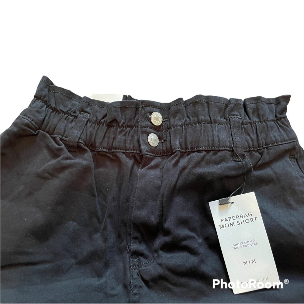 Bluenotes Paper Bag Mom Shorts Black — image 5 of 8